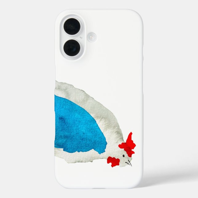 Cute chickens watercolor art Case-Mate iPhone case (Back)