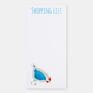 Cute chickens watercolor magnetic notepad