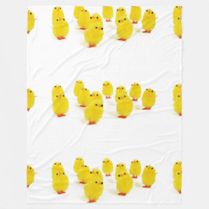 cute chicks fleece blanket
