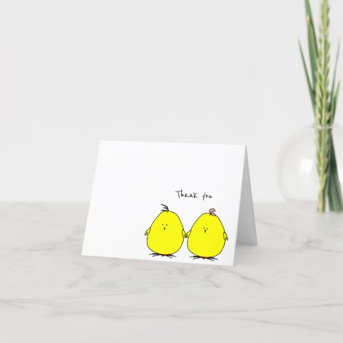 Cute Chicks Thank You Card
