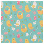 Cute Chicks with Easter Baskets Fabric