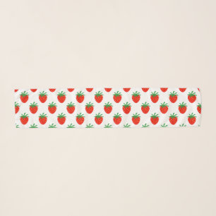Cute chiffon Scarf with red strawberry print