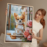 Cute Chihuahua Art Print in French Cafe<br><div class="desc">Brighten up your kitchen decor with this adorable Chihuahua art print on canvas! Perfect for Chihuahua moms and dog lovers, this colorful illustration of a Chihuahua in a Paris cafe captures the sweet personality of your favorite tiny pup. From playful sketches to vibrant paintings, find the ideal wall art to...</div>