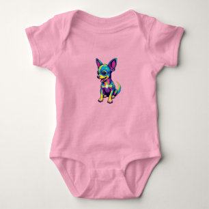 Cute Chihuahua  Baby Bodysuit