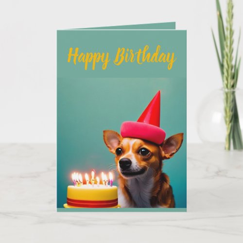 Cute Chihuahua Birthday Card