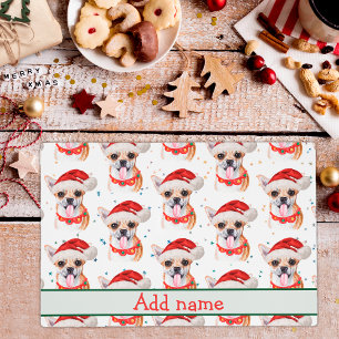 Cute Chihuahua Dog Christmas Pattern Placemat