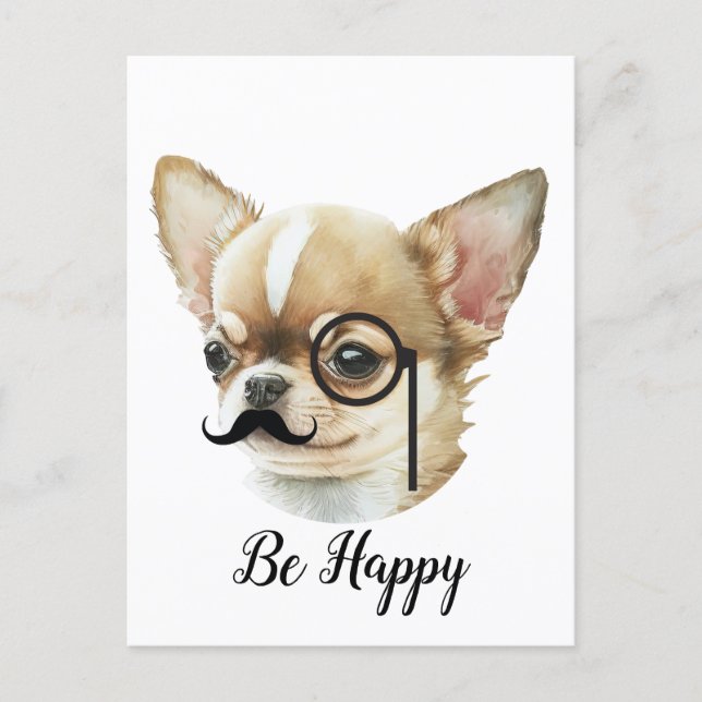 Cute Chihuahua Dog Lover Postcard (Front)