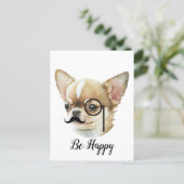 Cute Chihuahua Dog Lover Postcard (Standing Front)
