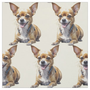 Cute Chihuahua  Dog Pet Dog Lover Art Fabric