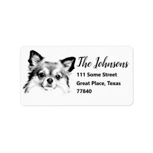 Cute Chihuahua Dog Return Address Labels