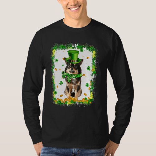 Cute Chihuahua Dog St Patricks Day Irish Shamrock  T_Shirt