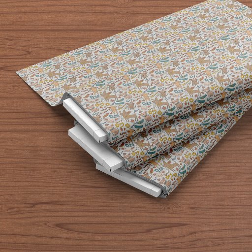 Cute Chihuahua Dogs Cartoon Seamless Pattern Fabric