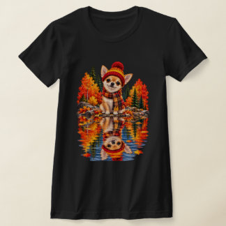 Cute Chihuahua Fall T-Shirt Autumn Dog Lover