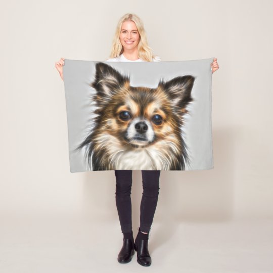 Cute Chihuahua Fleece Blanket