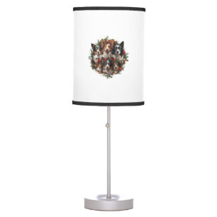 Cute Chihuahua In Santa Hat Funny Christmas Xmas D Table Lamp