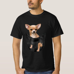 Cute Chihuahua In Your Pocket Christmas T-Shirt