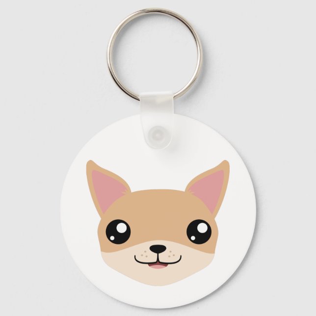 Cute Chihuahua Keychain (Front)