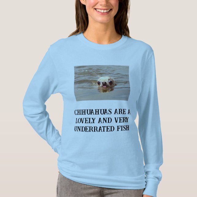 Cute Chihuahua Longsleeve T-Shirt (Front)