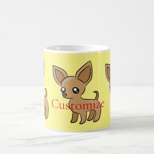 Cute Chihuahua Mama Art Thunder_Cove Coffee Mug (Center)