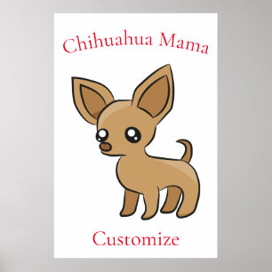 Cute Chihuahua Mama Art Thunder_Cove Poster