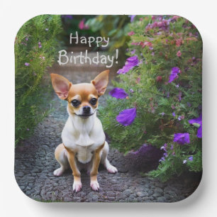 Cute Chihuahua Paper Plates