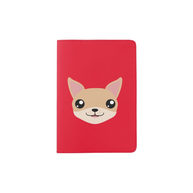 Cute Chihuahua Passport Holder (Front)