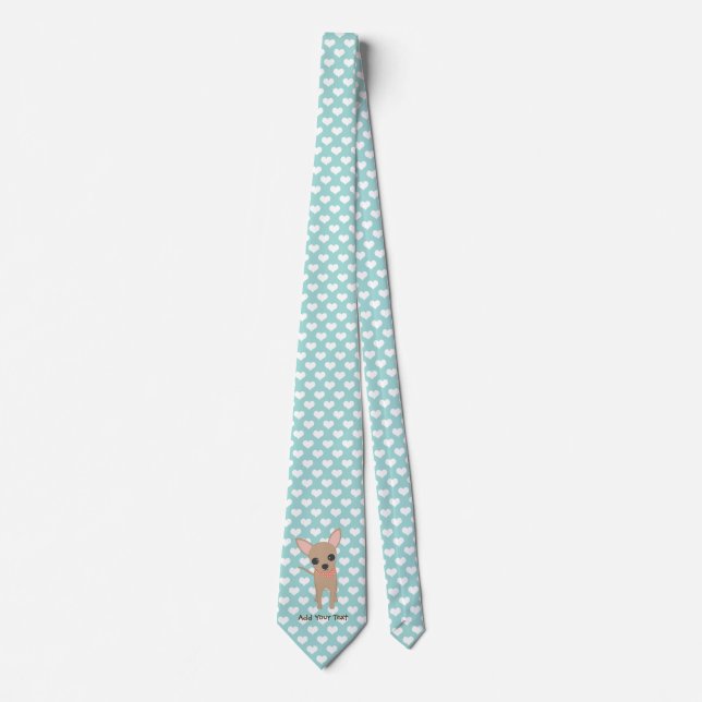 Cute chihuahua Personalized Neck Tie (Front)