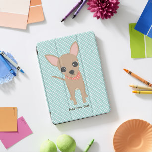 Cute Chihuahua Personalized School iPad Air Cover
