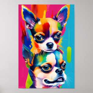 Cute Chihuahua Poster Wall Art