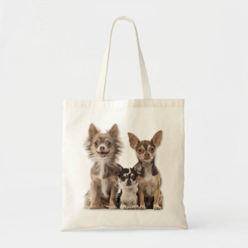 Cute Chihuahua Puppies Tote Bag