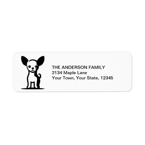 Cute Chihuahua puppy new home Label