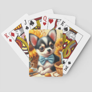 Cute Chihuahua Puppy Poker Cards