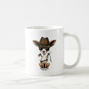 Cute Chihuahua Puppy Zombie Hunter Coffee Mug