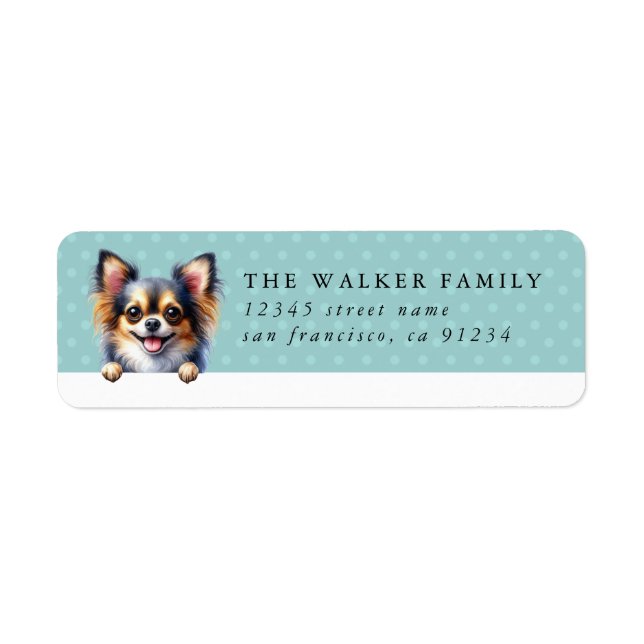 Cute Chihuahua Return Address Labels (Front)