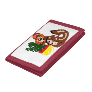 Cute Chihuahua style Tri-fold Wallet
