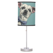 Cute Chihuahua with Bow Tie Drawing Table Lamp (Front)