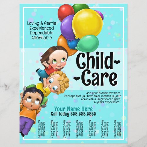 Cute Child Care Day Care Summer 8x10 Tear Sheet