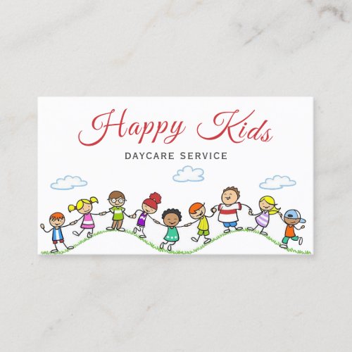 Cute Child Daycare babysitting Service Business Card
