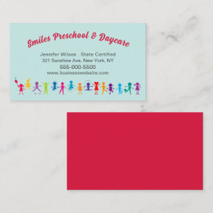 Cute Child Daycare Childcare Center Service Business Card