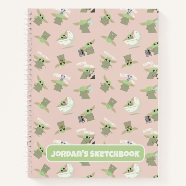 Cute Child Pattern Drawing Notebook (Front)