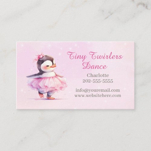 Cute  Children Dance Ballet Classes Business Card