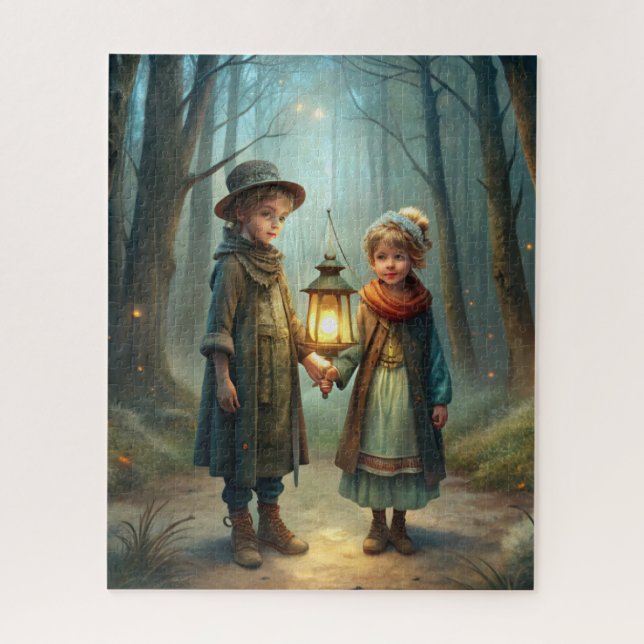 Cute Children in Winter Jigsaw Puzzle (Vertical)