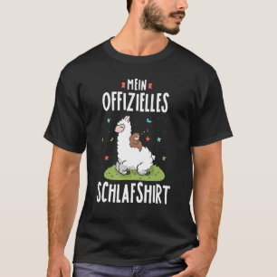 Cute Children's Animal Sleep With Alpaca And Slo T-Shirt