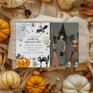Cute Children's Fun Photo Halloween Invitation