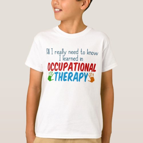 Cute Childrens Occupational Therapy Kids T_Shirt