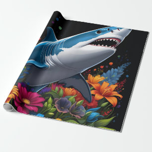 Cute Childrens Shark  Wrapping Paper