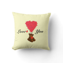 Cute childrens teddy bear valentines love heart