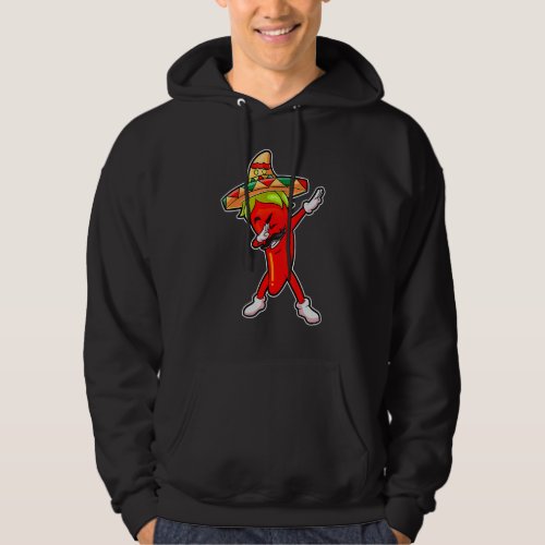 Cute Chili Dabbing Pepper Mexican Hot Jalapeno Dab Hoodie