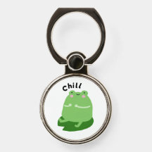 Cute Chill Frog Keychain