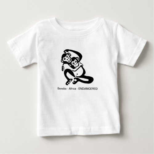 Cute chimpanzee _ BONOBO _ Animal lover _ Nature _ Baby T_Shirt